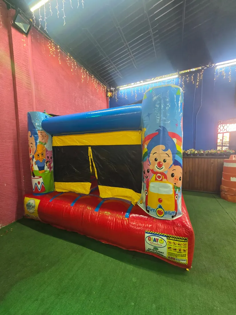 Inflable cubo 3 x 3 temática Plim Plim